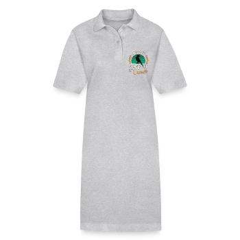 Conure I Work To Support My Parrot Conure Lover - Stanley/Stella PAIGER Organic Women’s Polo Dress - black - Front
