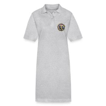 Gris africain j’ai demandé à Dieu pour les amis perroquet propriétaire - Robe polo bio PAIGER Stanley/Stella Femme - noir - Devant