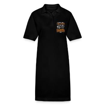 Lutte antiparasitaire En bref Je suis une lutte antiparasitaire - Robe polo bio PAIGER Stanley/Stella Femme - noir - Devant