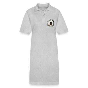 Animal Shelter Fur-tunately Employed Veterinarian - Stanley/Stella PAIGER Organic Women’s Polo Dress - black - Front