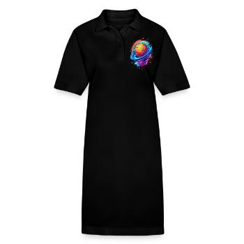 Basketballkörbe Vortex Neon Swirl - Stanley/Stella Frauen Bio-Polokleid PAIGER - Schwarz - Vorne