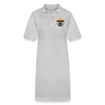 UFO-Bigfoot Nessie Einhorn - Stanley/Stella Frauen Bio-Polokleid PAIGER - Schwarz - Vorne