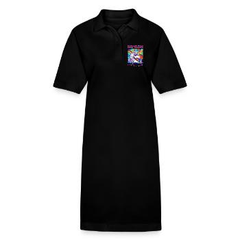 Zauberhaftes PS-Shirt für Träumer - Stanley/Stella Frauen Bio-Polokleid PAIGER - Schwarz - Vorne