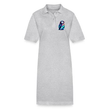 Aurora Borealis Pinguin - Stanley/Stella Frauen Bio-Polokleid PAIGER - Schwarz - Vorne