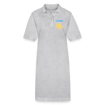 T-shirt carte La Réunion île dorée - Robe polo bio PAIGER Stanley/Stella Femme - noir - Devant