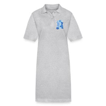 Juste un garçon qui aime sa maman - Robe polo bio PAIGER Stanley/Stella Femme - noir - Devant