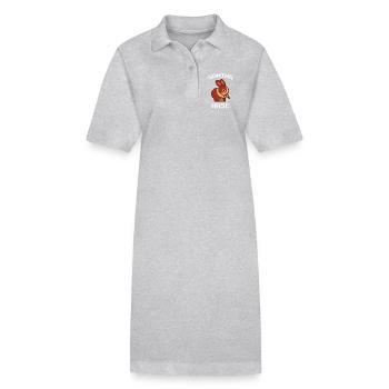 Pixelhase mit Gaming-Motiv - Stanley/Stella Frauen Bio-Polokleid PAIGER - Schwarz - Vorne