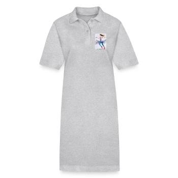 Swirling Dancer in Pastels - Stanley/Stella PAIGER Organic Women’s Polo Dress - black - Front