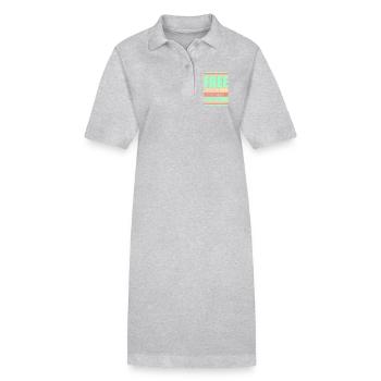 Free Speech Markets People Libertarian Freedom Logo - Stanley/Stella PAIGER Organic Women’s Polo Dress - black - Front