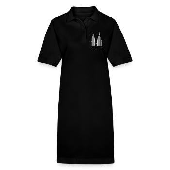 Kuala Lumpur, Malaysia Tour Tourists Malaysians - Stanley/Stella PAIGER Organic Women’s Polo Dress - black - Front