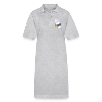 Wattvogel® Nordsee Möwe – Strandkorb Moment  - Stanley/Stella Frauen Bio-Polokleid PAIGER - Schwarz - Vorne