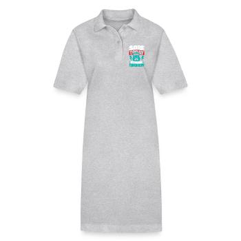 Courbatures aujourd’hui Forte demain Forme physique - Robe polo bio PAIGER Stanley/Stella Femme - noir - Devant