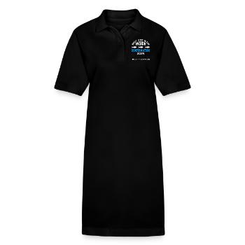 Brot und Wein inside Konfirmation 2024 - Stanley/Stella Frauen Bio-Polokleid PAIGER - Schwarz - Vorne
