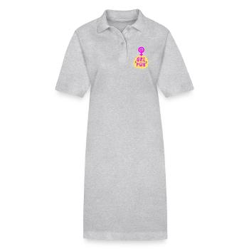 GIRL POWER – HEART OF STRENGTH! ♀ GIRLS SISTERS - Stanley/Stella Frauen Bio-Polokleid PAIGER - Schwarz - Vorne
