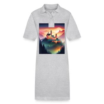 Gorgeous Romanian castle - Stanley/Stella PAIGER Organic Women’s Polo Dress - black - Front