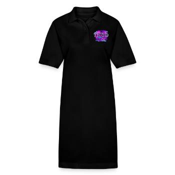 Techno - Stanley/Stella Frauen Bio-Polokleid PAIGER - Schwarz - Vorne