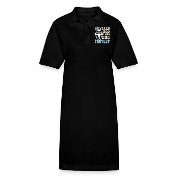 85. Geburtstag Lustige Sprüche - Stanley/Stella Frauen Bio-Polokleid PAIGER - Schwarz - Vorne
