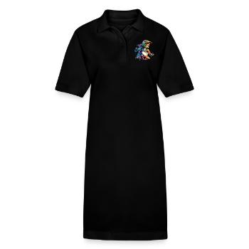 Motocross Femmes Filles Fille - Robe polo bio PAIGER Stanley/Stella Femme - noir - Devant