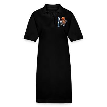 Basketball Dunking - Stanley/Stella Frauen Bio-Polokleid PAIGER - Schwarz - Vorne