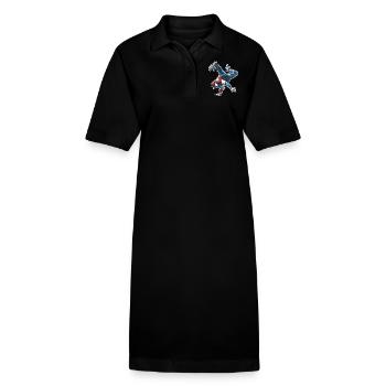 Breakdancing - Stanley/Stella PAIGER Organic Women’s Polo Dress - black - Front