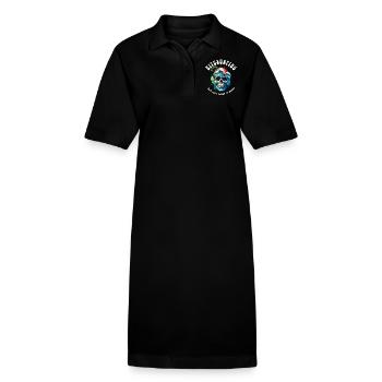 Kitesurfen Kitesurfer Kiteboard - Stanley/Stella Frauen Bio-Polokleid PAIGER - Schwarz - Vorne