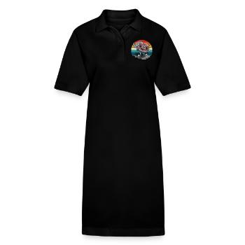 Kassette - Stanley/Stella Frauen Bio-Polokleid PAIGER - Schwarz - Vorne