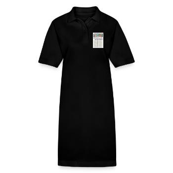 Karneval - Stanley/Stella Frauen Bio-Polokleid PAIGER - Schwarz - Vorne