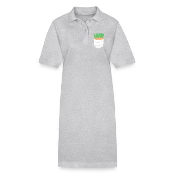 Cacti Plant Cactus - Stanley/Stella PAIGER Organic Women’s Polo Dress - black - Front