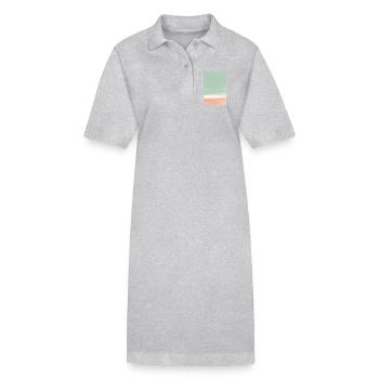 Bloc vert orange - personnalisable - Robe polo bio PAIGER Stanley/Stella Femme - noir - Devant