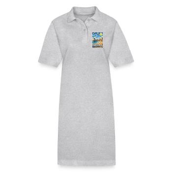 Mogadishu Somalia Starry Night - Stanley/Stella PAIGER Organic Women’s Polo Dress - black - Front
