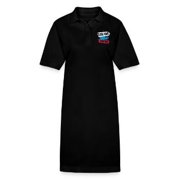 Parapente - Volez haut, vivez en liberté - Robe polo bio PAIGER Stanley/Stella Femme - noir - Devant
