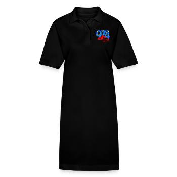 974 Ile de la Réunion Signature Maveli - Robe polo bio PAIGER Stanley/Stella Femme - noir - Devant