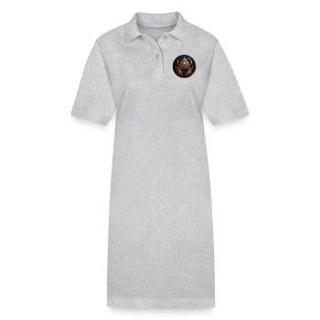 Fantasievolles skurriles Krabben Raumschiff - Stanley/Stella Frauen Bio-Polokleid PAIGER - Schwarz - Vorne