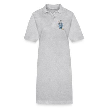 British Shorthair Cleaner Mop - Stanley/Stella PAIGER Organic Women’s Polo Dress - black - Front