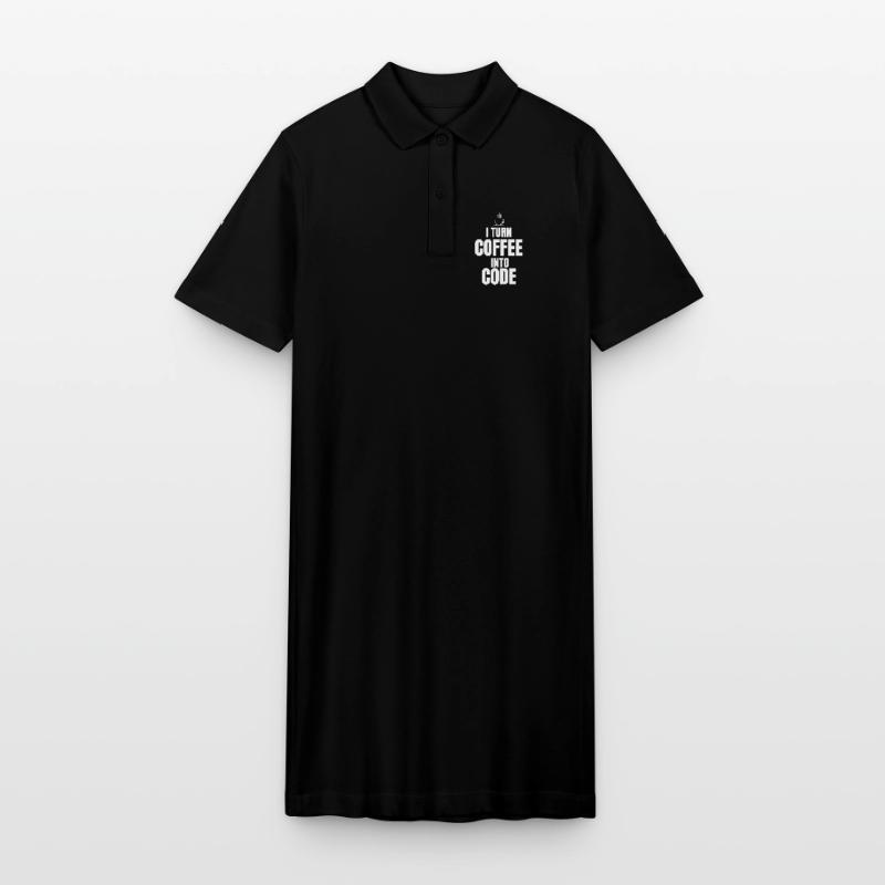 I Turn Coffee Into Code Stanley/Stella PAIGER Organic Women’s Polo Dress