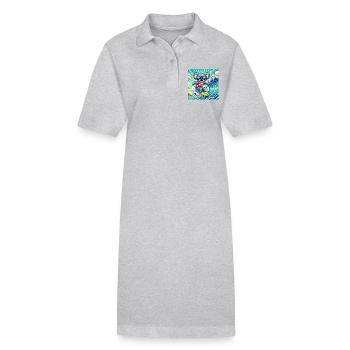 Koala surfers : s’amuser sur la planche de surf - Robe polo bio PAIGER Stanley/Stella Femme - noir - Devant