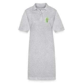 Farn Blätter Farnblätter grün - Stanley/Stella Frauen Bio-Polokleid PAIGER - Schwarz - Vorne