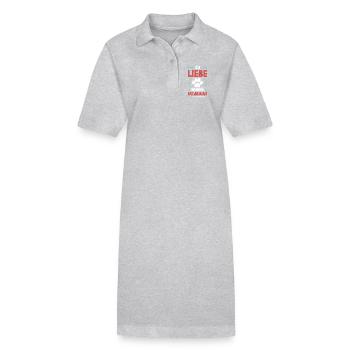 I love my dachshund - Stanley/Stella PAIGER Organic Women’s Polo Dress - black - Front