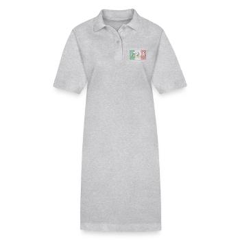 Italie - Robe polo bio PAIGER Stanley/Stella Femme - noir - Devant
