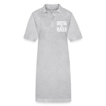Drum and bass - Robe polo bio PAIGER Stanley/Stella Femme - noir - Devant