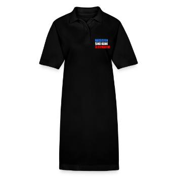 Racists are not an alternative - Stanley/Stella PAIGER Organic Women’s Polo Dress - black - Front