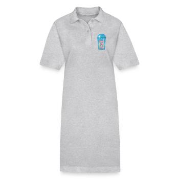 Ocelot fish in plastic cup - Stanley/Stella PAIGER Organic Women’s Polo Dress - black - Front
