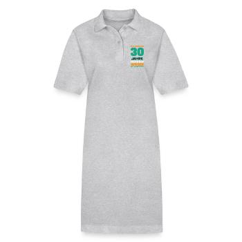 Cadeau amusant pour un 30e anniversaire - Robe polo bio PAIGER Stanley/Stella Femme - noir - Devant