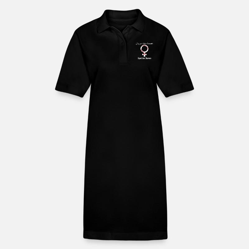 Asma bint Marwan - Stanley/Stella Frauen Bio-Polokleid PAIGER - Schwarz