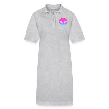 aliens - Robe polo bio PAIGER Stanley/Stella Femme - noir - Devant