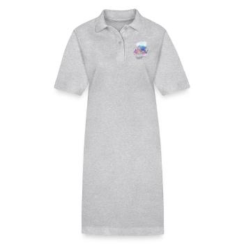 Fantasy Spiegel See Berge Farben Bunt Geschenk - Stanley/Stella Frauen Bio-Polokleid PAIGER - Schwarz - Vorne