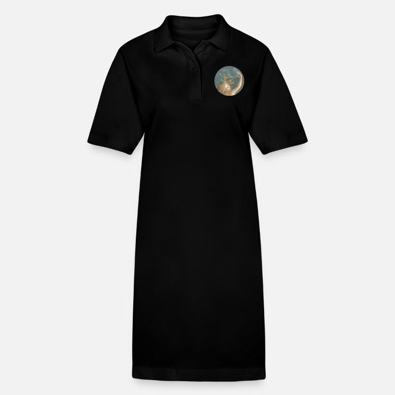 Daphne se transformant en un arbre de laurier - Robe polo bio PAIGER Stanley/Stella Femme - noir