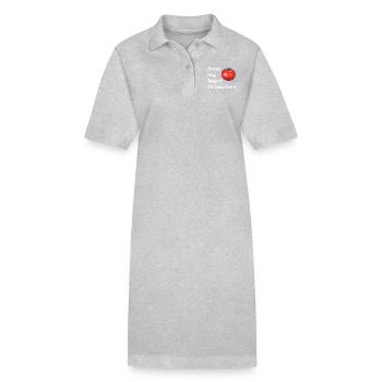 from my heart to ma toes pun - Stanley/Stella PAIGER Organic Women’s Polo Dress - black - Front