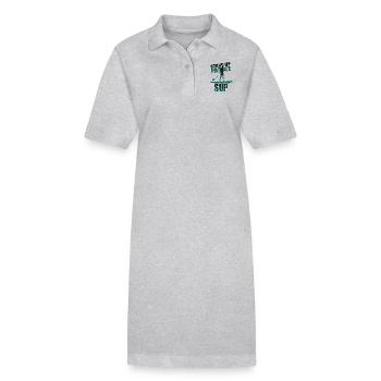 Paddle paddle canoe water sports gift - Stanley/Stella PAIGER Organic Women’s Polo Dress - black - Front