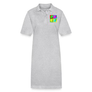 Adler Adlerkopf Vier Farben Tshirt - Stanley/Stella Frauen Bio-Polokleid PAIGER - Schwarz - Vorne